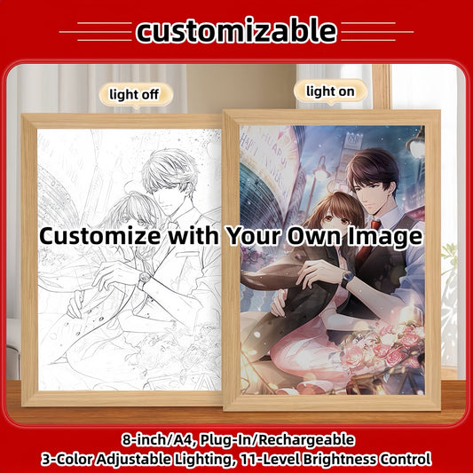 Customizable Light Painting Lamp - Personalize Your Artistic Ambiance