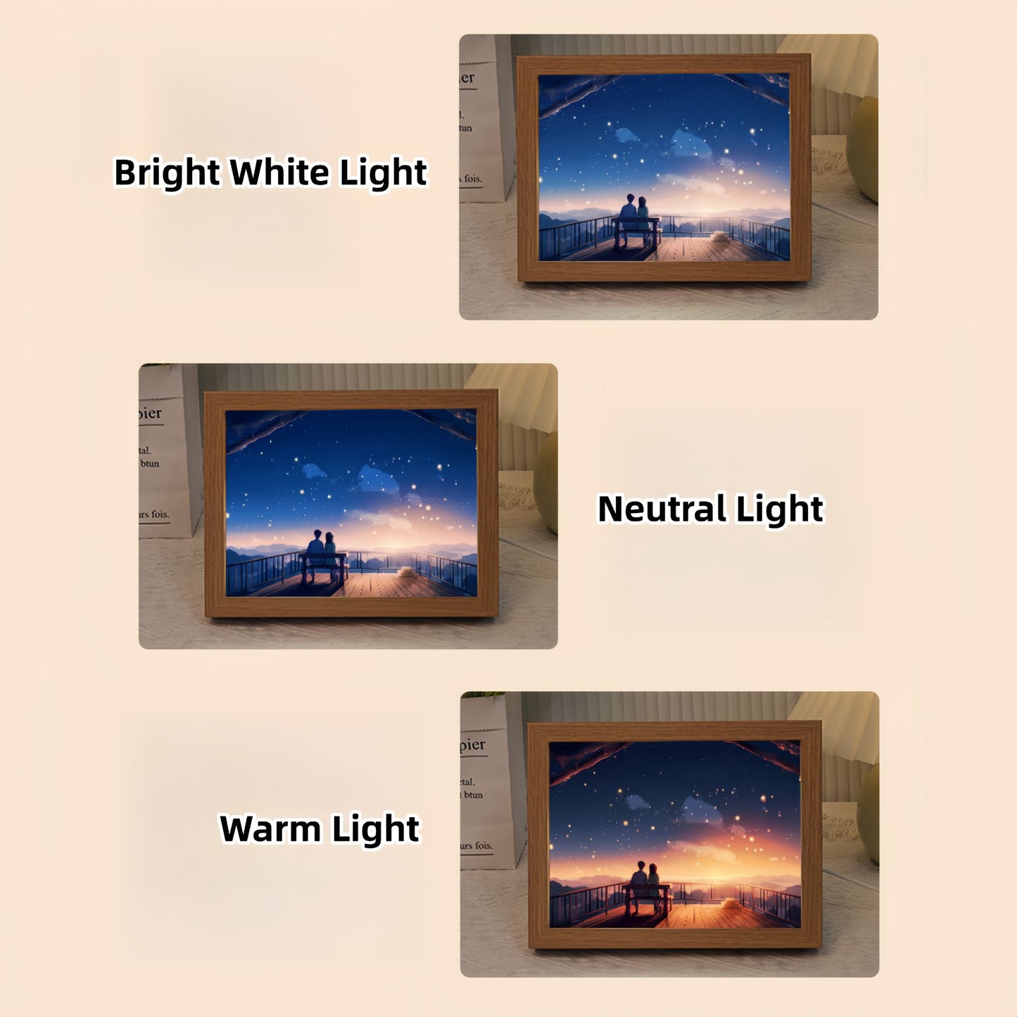 Customizable Light Painting Lamp - Personalize Your Artistic Ambiance