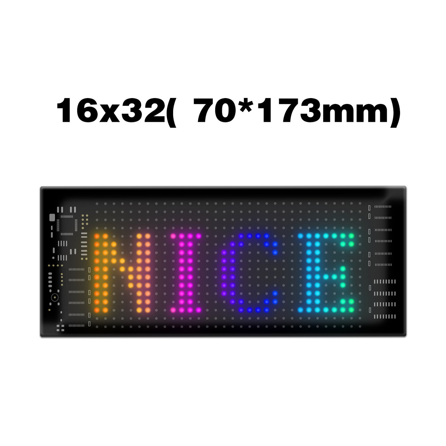 Flexible waterproof LED display sign with Bluetooth APP control. Create scrolling text, animations, and RGB effects for cars, shops, and events.