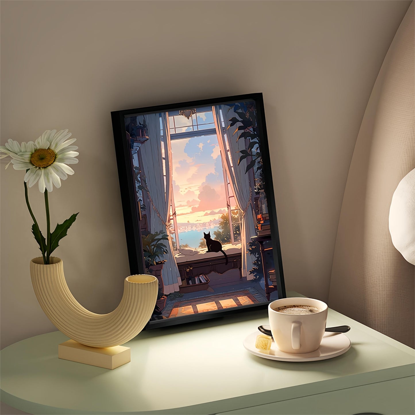 Light Art with Built-in Bluetooth Speaker - Serene Illumination for Your Space