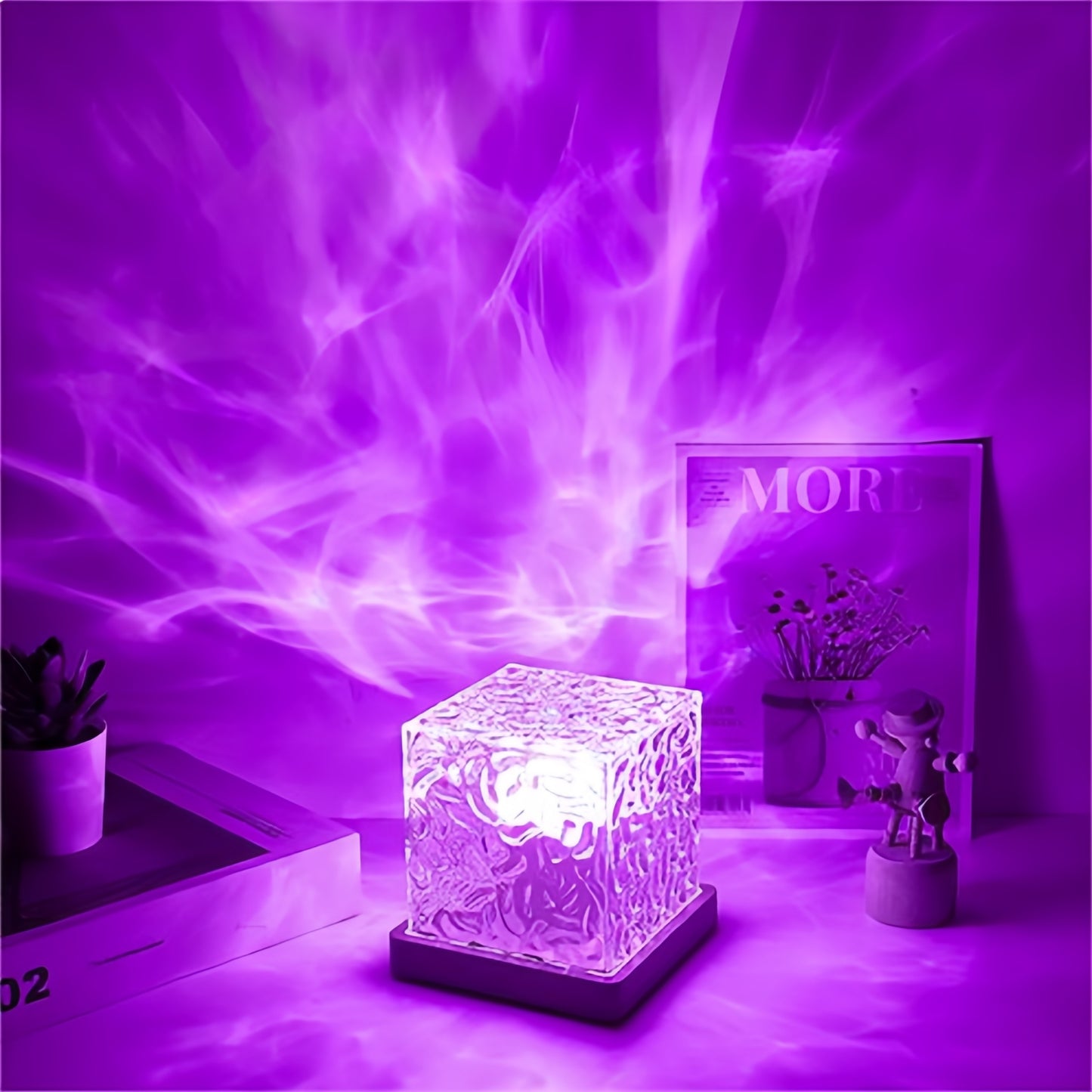LED Water Ripple Projection Lamp - Tranquil Ambiance Creator