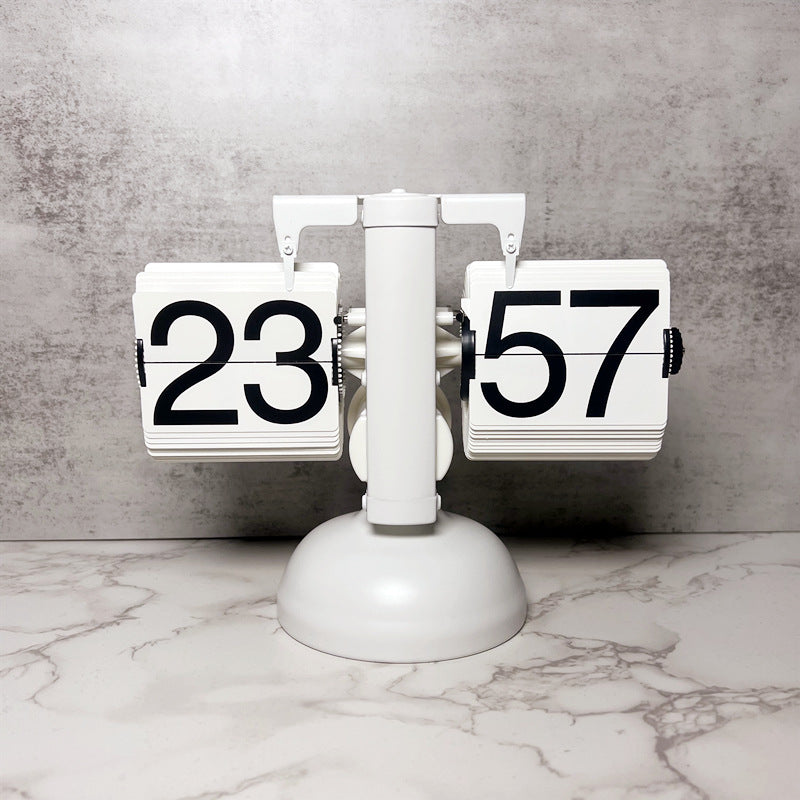 Add timeless style with the Retro Flip Clock. Quartz precision, stainless steel body, and smooth page-turning design. Perfect for home or office décor.