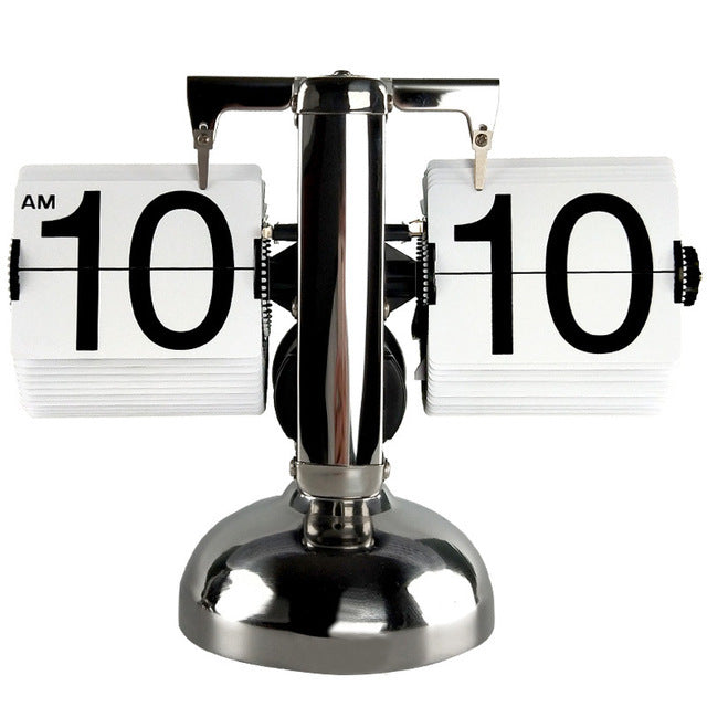 Add timeless style with the Retro Flip Clock. Quartz precision, stainless steel body, and smooth page-turning design. Perfect for home or office décor.