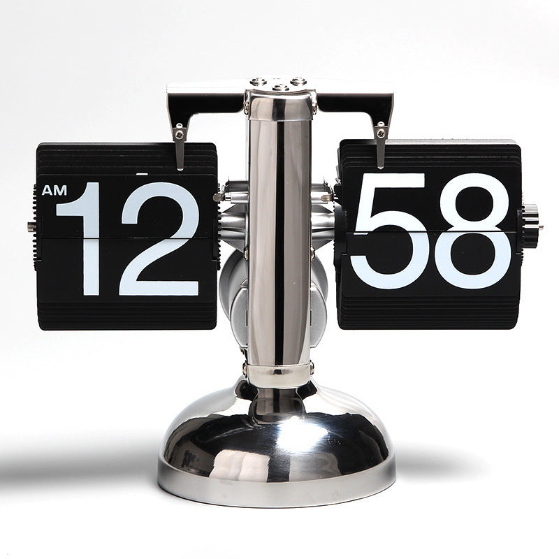 Add timeless style with the Retro Flip Clock. Quartz precision, stainless steel body, and smooth page-turning design. Perfect for home or office décor.