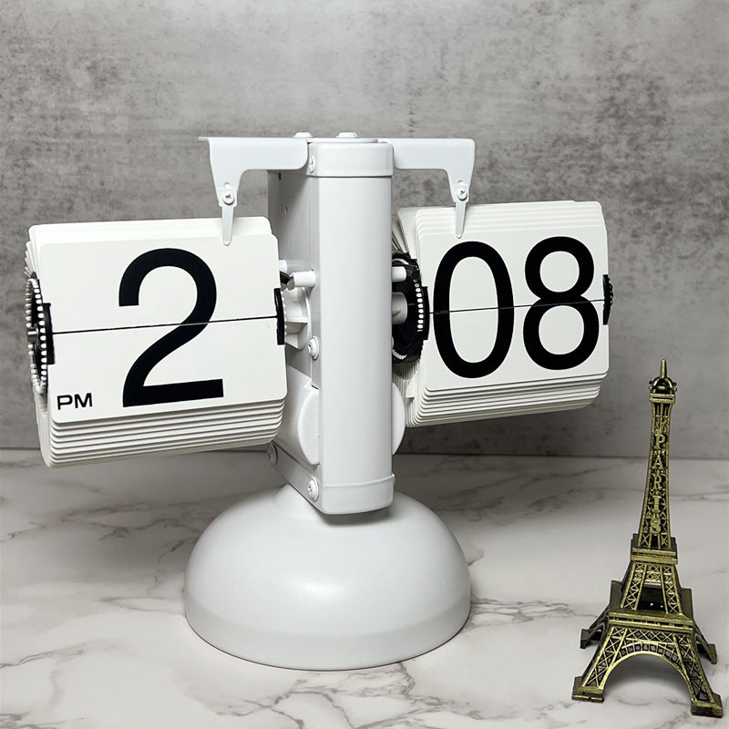 Add timeless style with the Retro Flip Clock. Quartz precision, stainless steel body, and smooth page-turning design. Perfect for home or office décor.