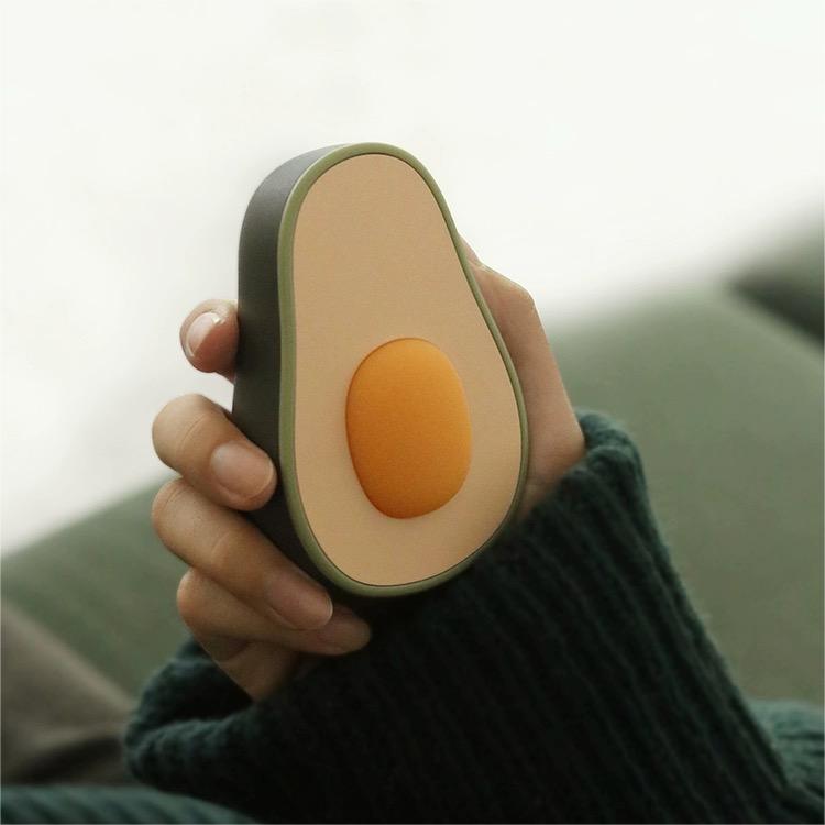 Avocado Hand Warmer & Portable Mini Power Bank - Compact Comfort & Charging Solution