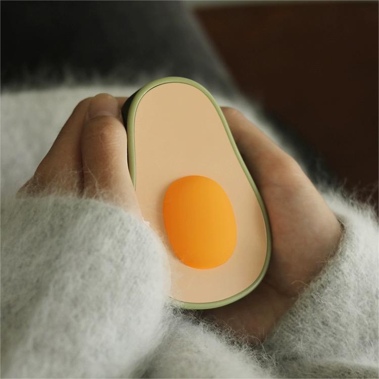 Avocado Hand Warmer & Portable Mini Power Bank - Compact Comfort & Charging Solution