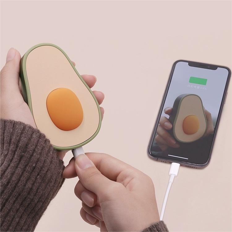 Avocado Hand Warmer & Portable Mini Power Bank - Compact Comfort & Charging Solution