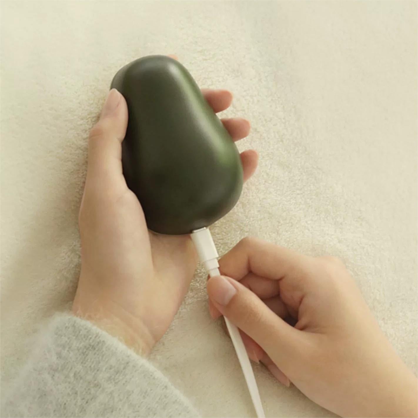 Avocado Hand Warmer & Portable Mini Power Bank - Compact Comfort & Charging Solution