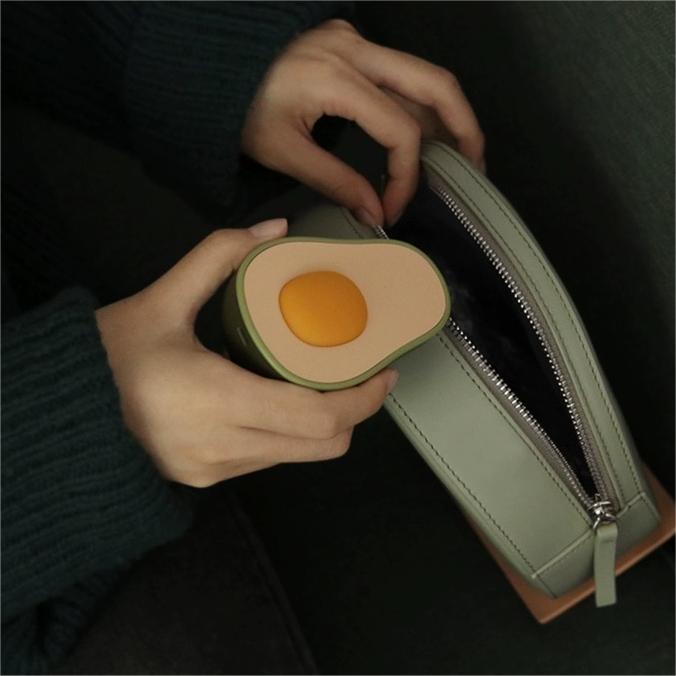 Avocado Hand Warmer & Portable Mini Power Bank - Compact Comfort & Charging Solution