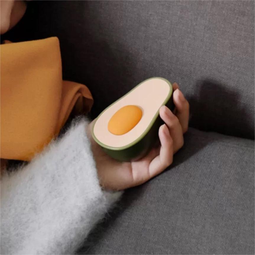 Avocado Hand Warmer & Portable Mini Power Bank - Compact Comfort & Charging Solution