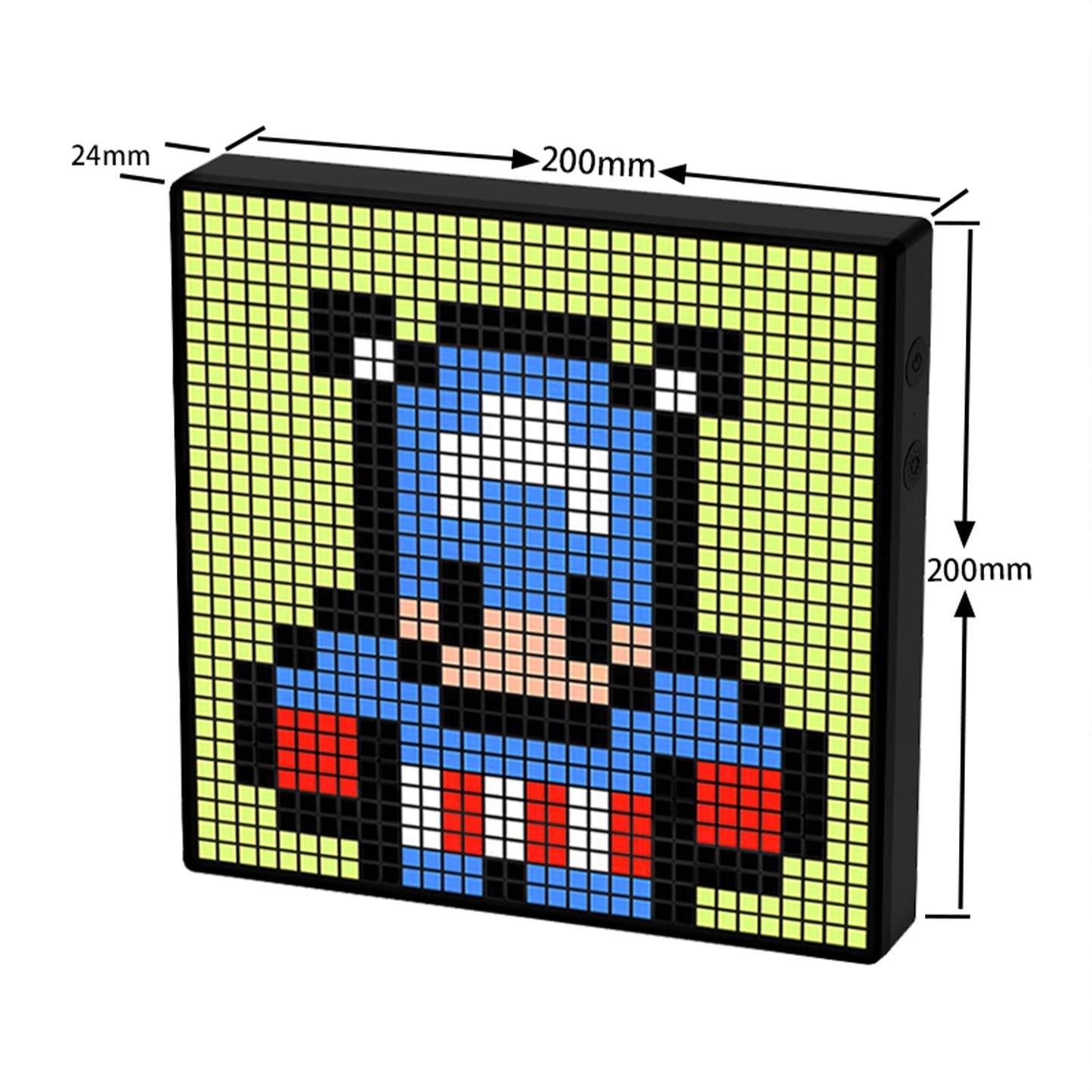 LED Pixel Display Frame – Bluetooth App-Controlled Pixel Art Light with DIY Animation, Clock & Creative Features