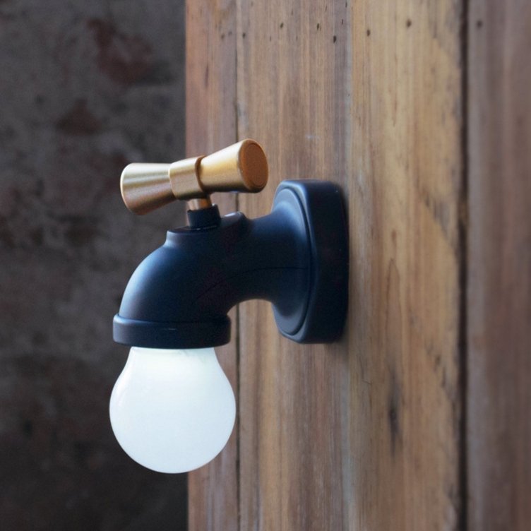 Smart Faucet Night Light with Sound Control.