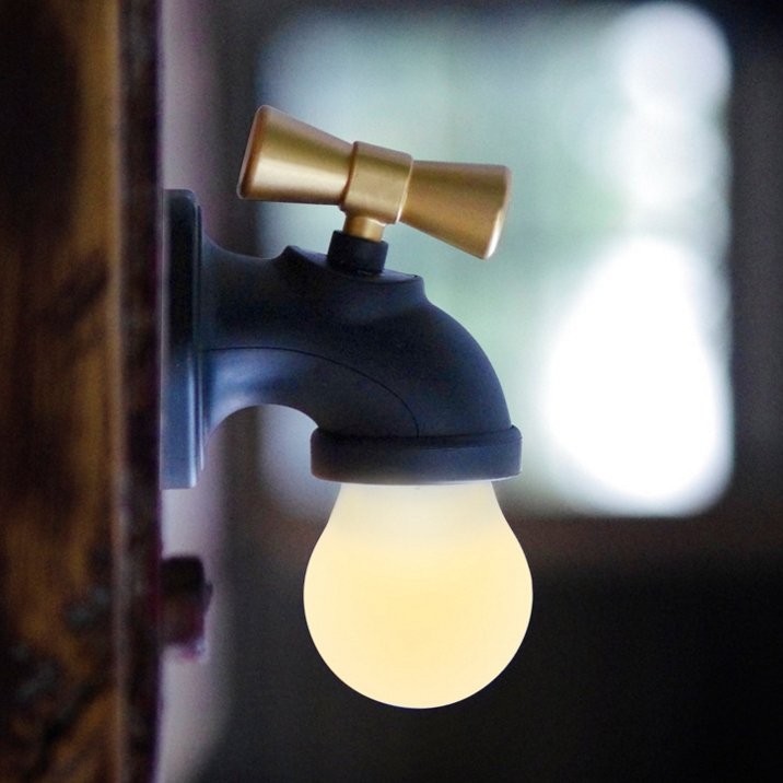 Smart Faucet Night Light with Sound Control.