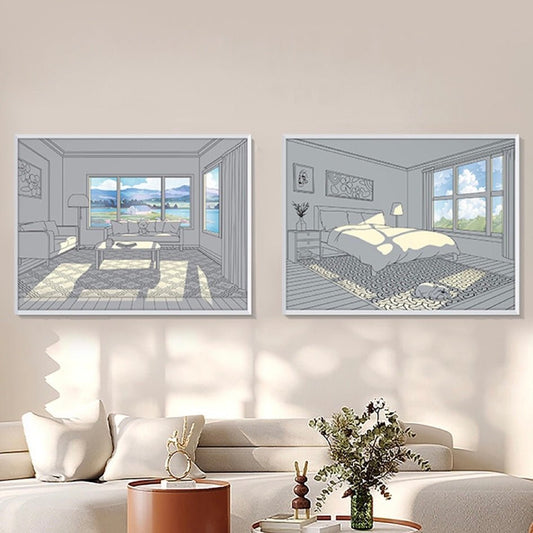 Elegant LED Light Painting - Illuminate with Effortless Sophistication.
