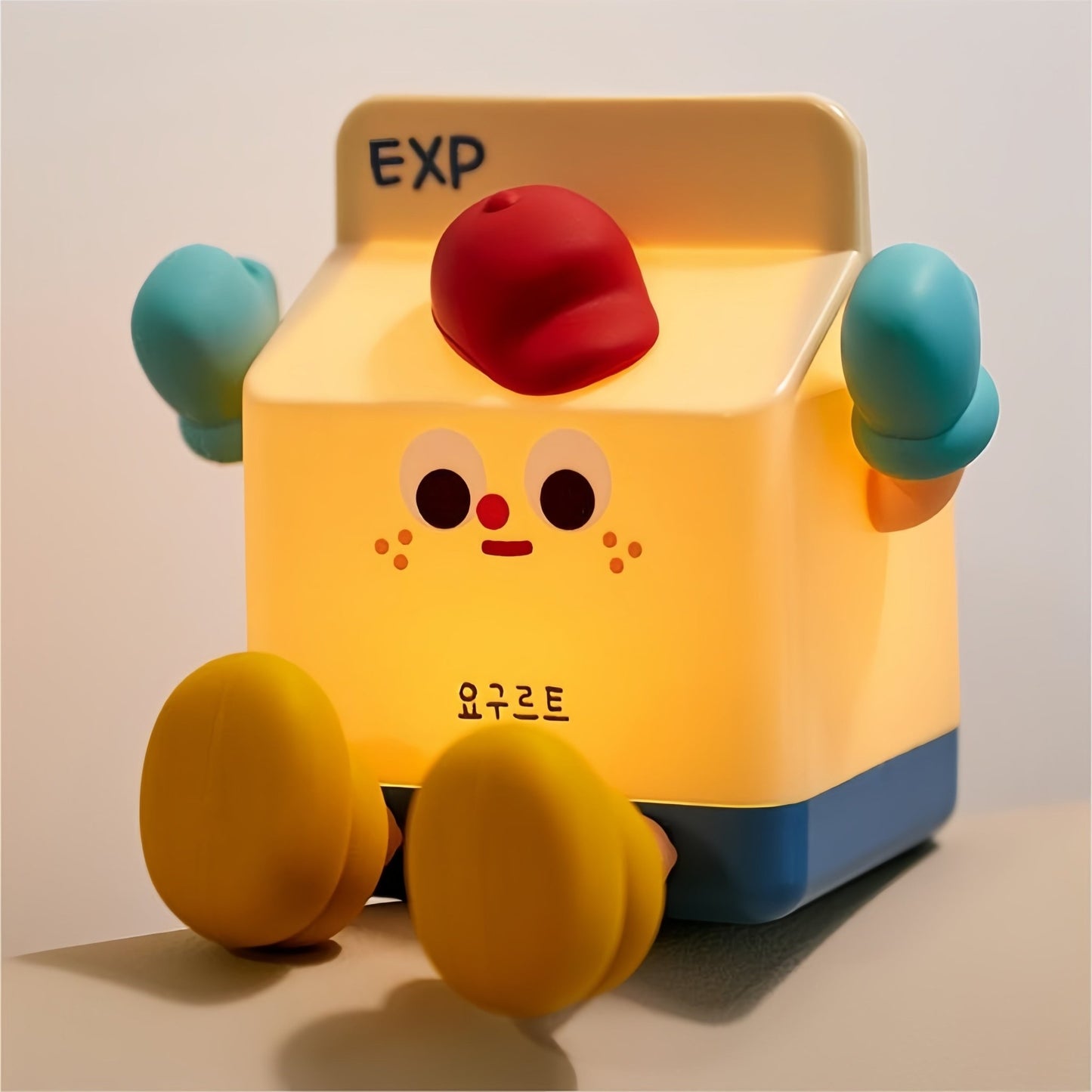Milk Carton Night Light - Functional Phone Stand and Decorative Gift