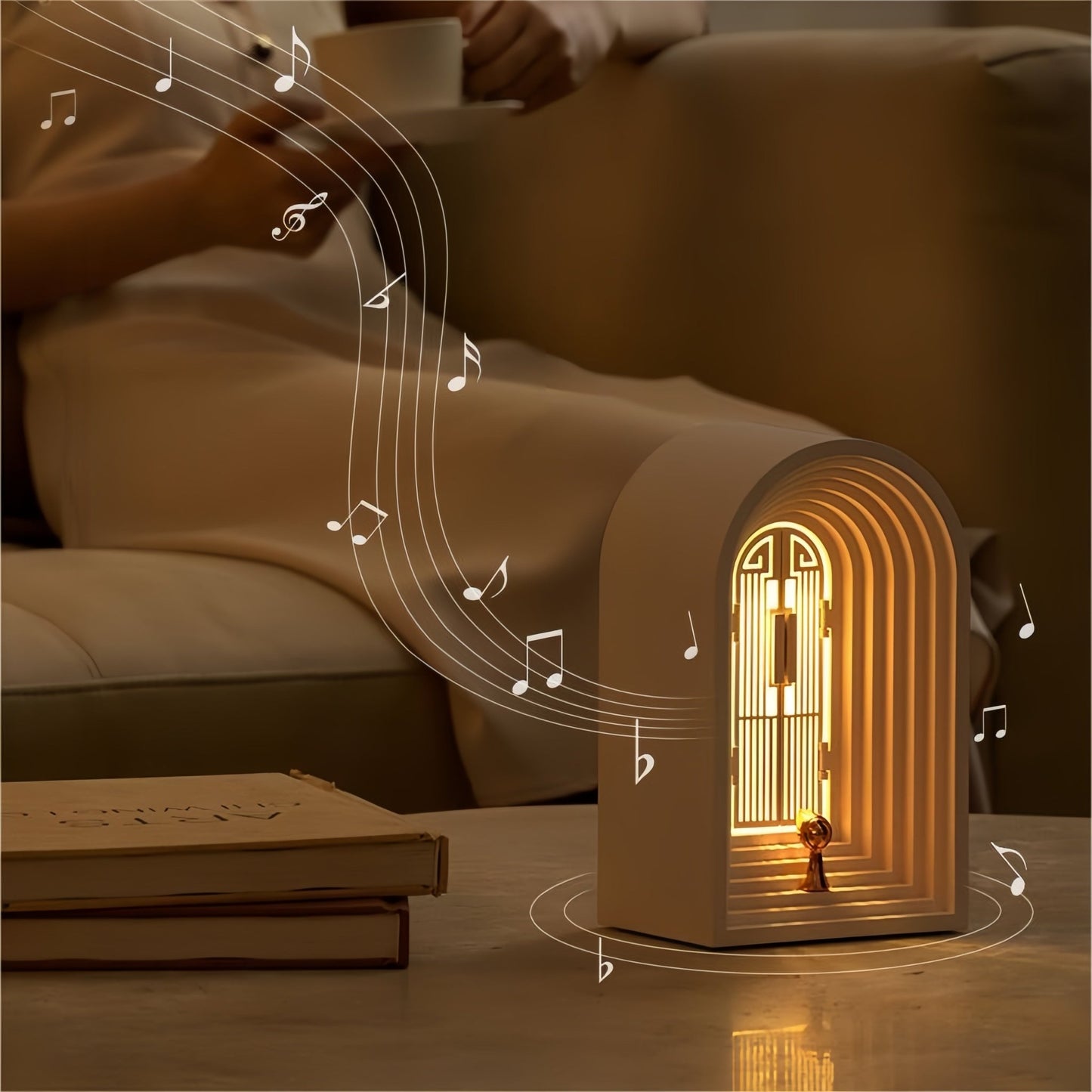 Nordic Table Lamp LED with Bluetooth Speaker - Stylish Design and Versatile Illumination