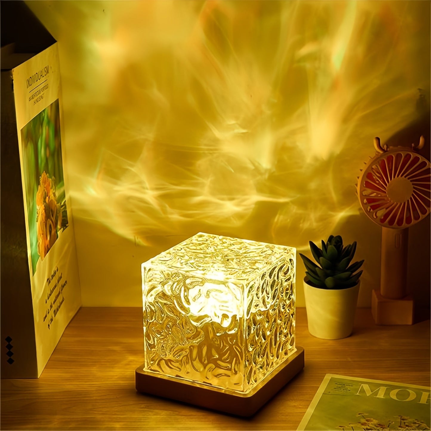 LED Water Ripple Projection Lamp - Tranquil Ambiance Creator