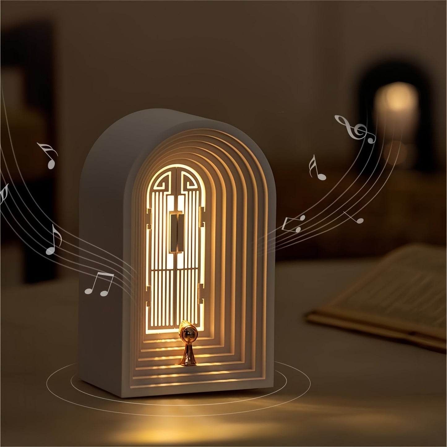 Nordic Table Lamp LED with Bluetooth Speaker - Stylish Design and Versatile Illumination