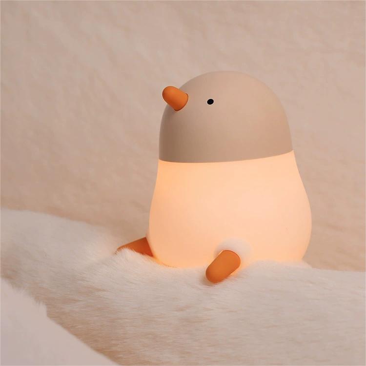 Pecking Rice Chicken Small Night Light - Creative Gravity Silicone Lamp