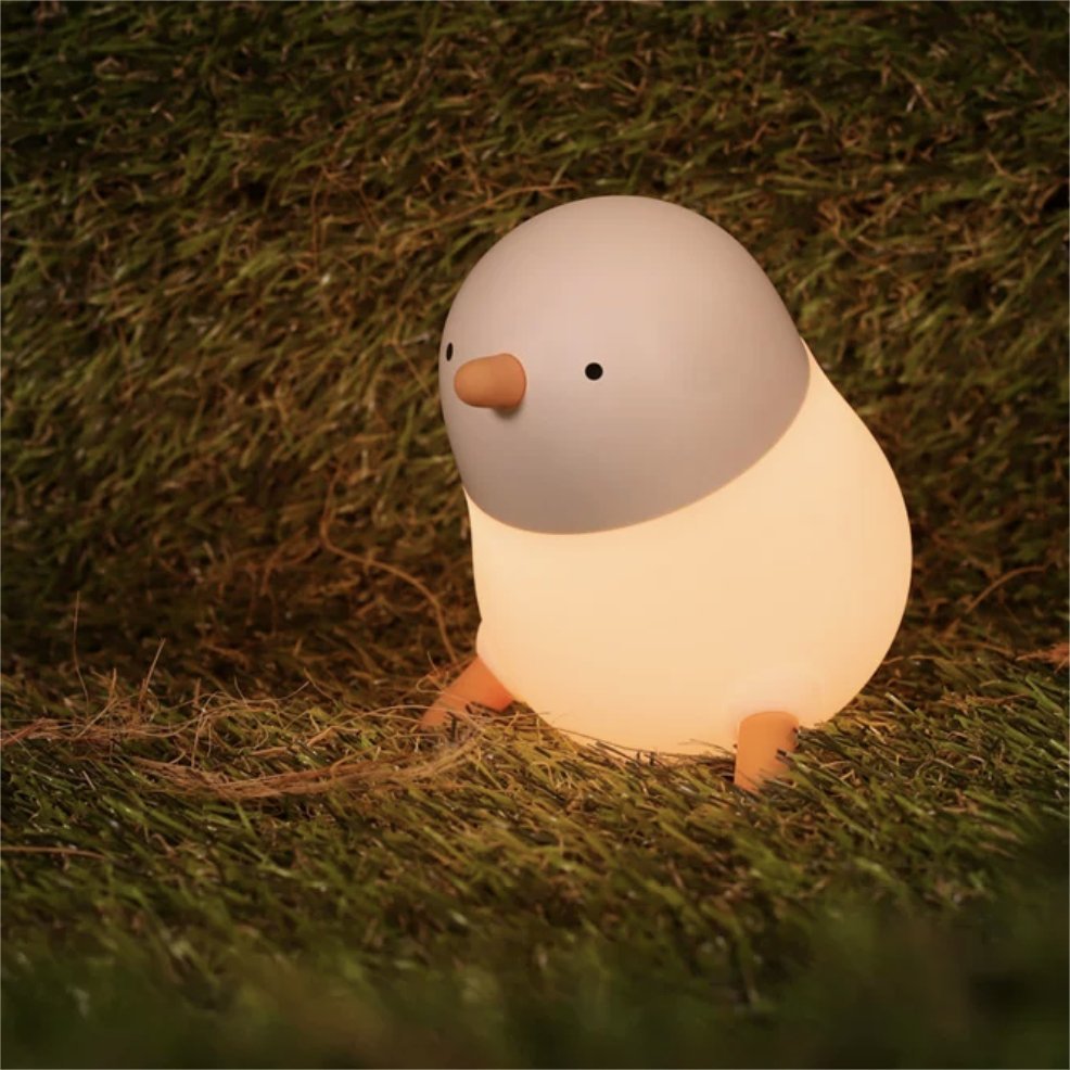 Pecking Rice Chicken Small Night Light - Creative Gravity Silicone Lamp