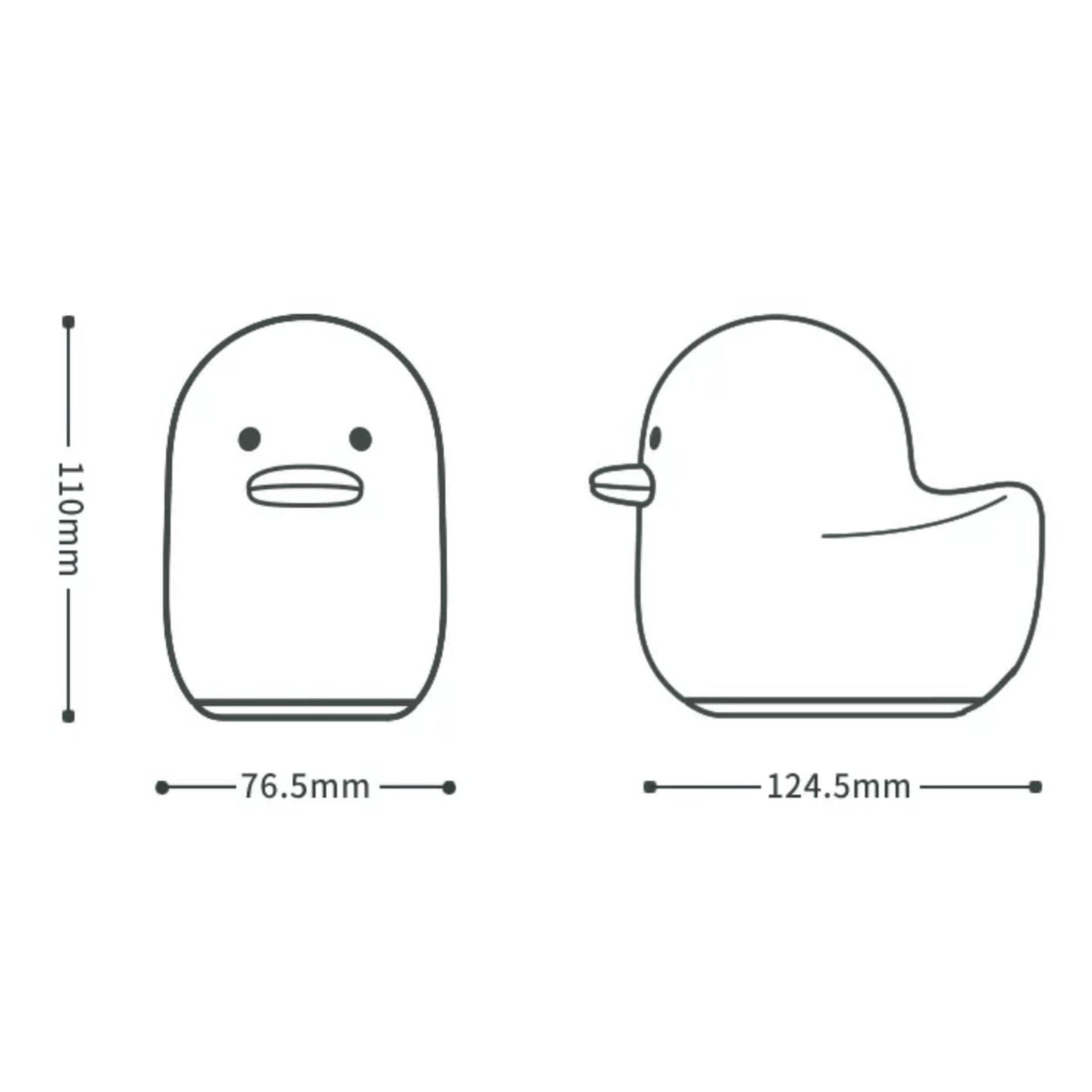 Duck Silicone Sleep Lamp with Pat Control - Soft Glowing Companion for Peaceful Sleep