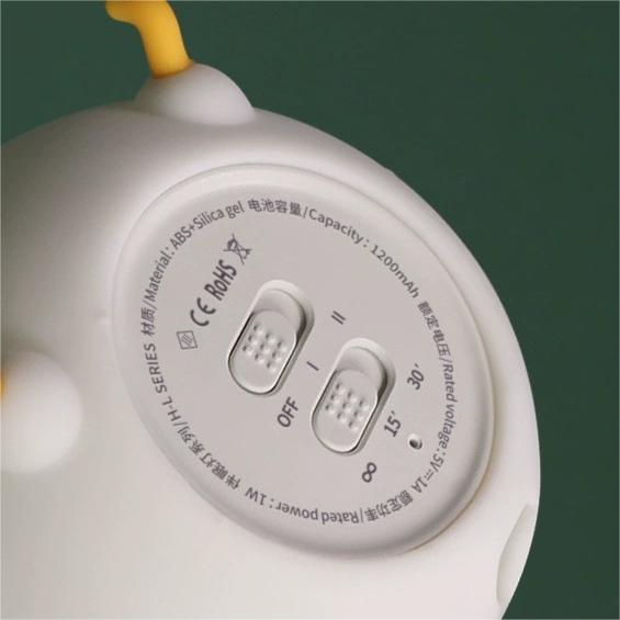 Chubby Chicken Silicone Pat Control Night Light - Eye-Caring Bedside Lamp for Relaxing Sleep