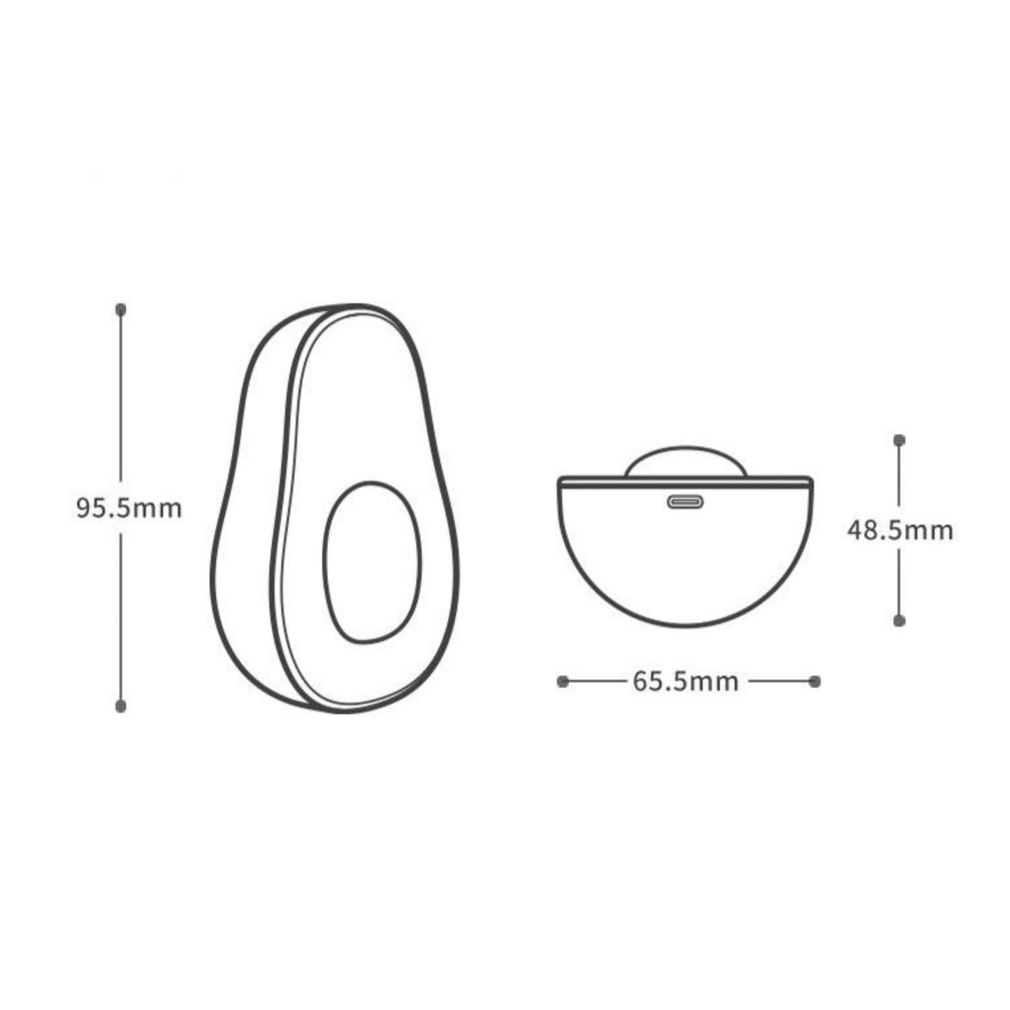 Avocado Hand Warmer & Portable Mini Power Bank - Compact Comfort & Charging Solution