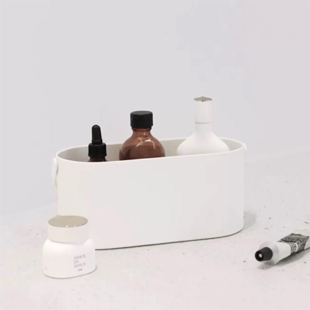 LED Makeup Mirror with Portable Cosmetic Case - Travel-Friendly Daylight Vanity Mirror
