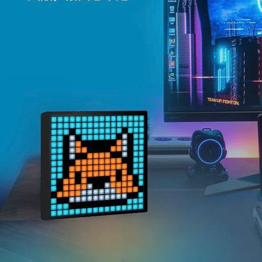 LED Pixel Display Frame – Bluetooth App-Controlled Pixel Art Light with DIY Animation, Clock & Creative Features