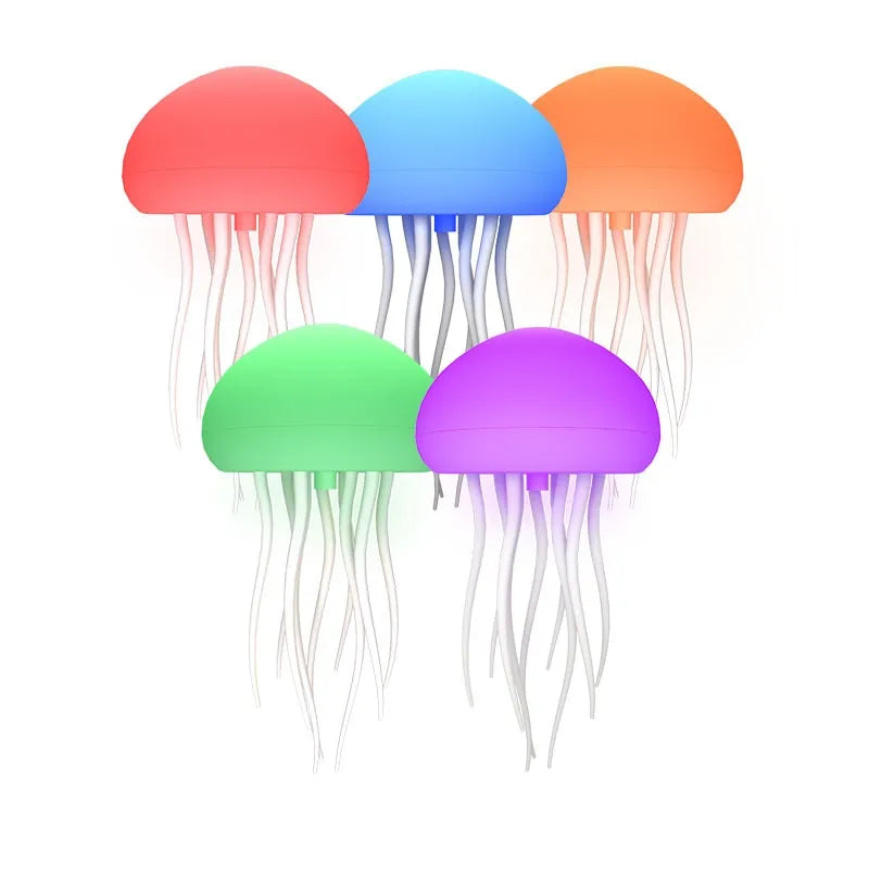 Jellyfish Sound-Control Night Lamp with Color-Changing LED - Mesmerizing Ambiance Light