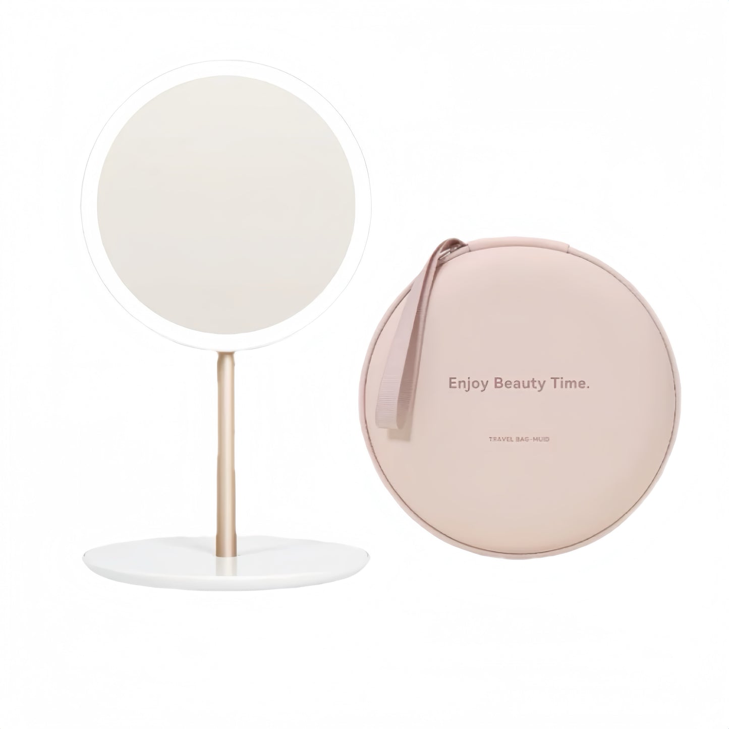 Upgrade your routine with the Foldable LED Vanity Mirror – portable, rechargeable, daylight 97% CRI lighting, stepless dimming & travel lock design.