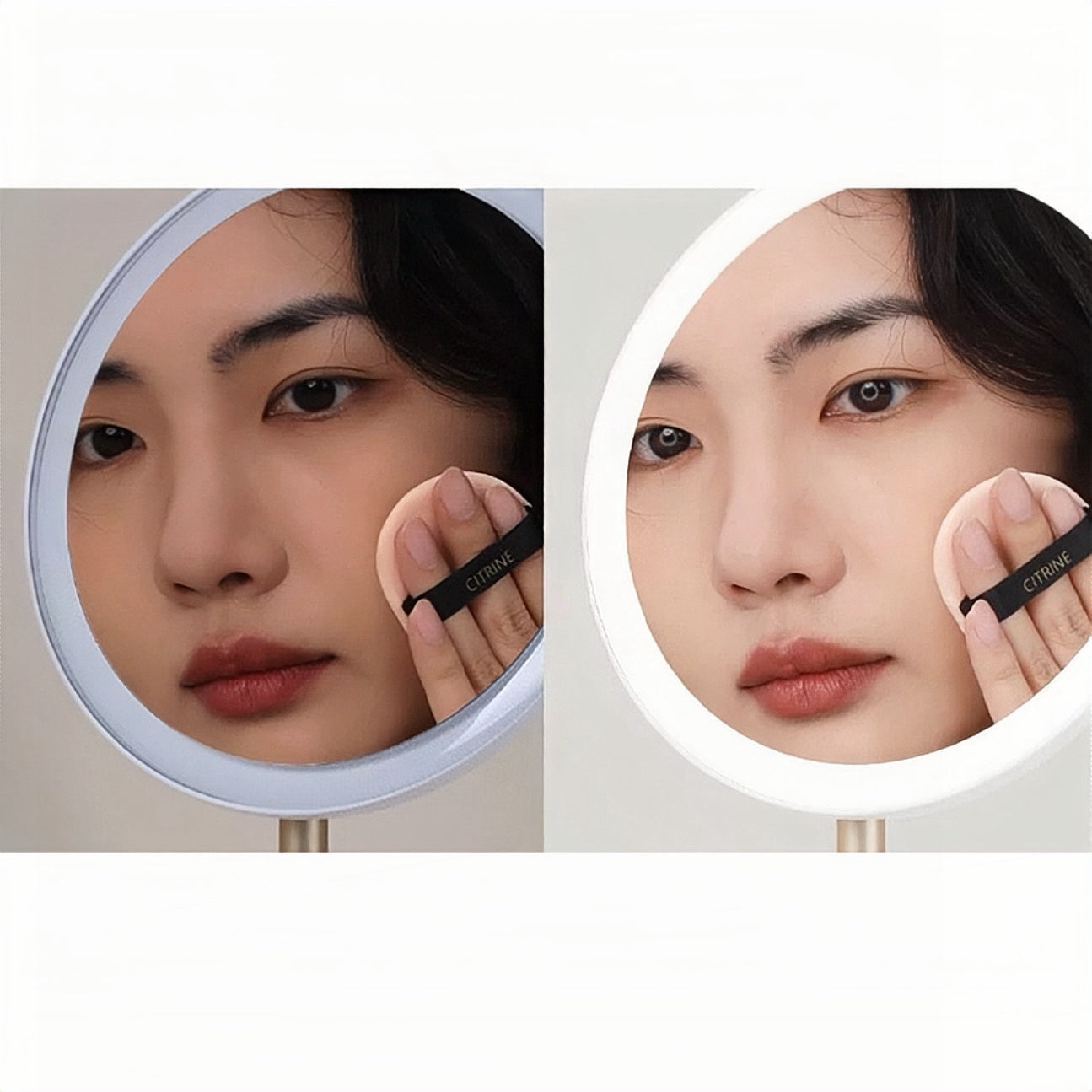 Upgrade your routine with the Foldable LED Vanity Mirror – portable, rechargeable, daylight 97% CRI lighting, stepless dimming & travel lock design.