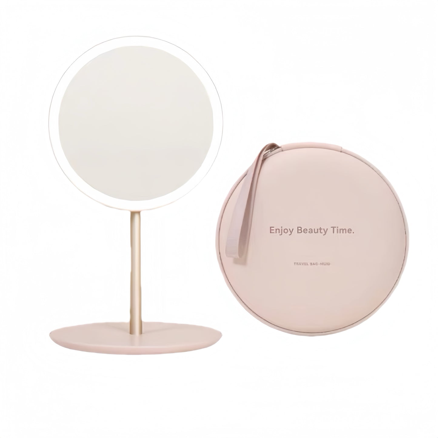 Upgrade your routine with the Foldable LED Vanity Mirror – portable, rechargeable, daylight 97% CRI lighting, stepless dimming & travel lock design.