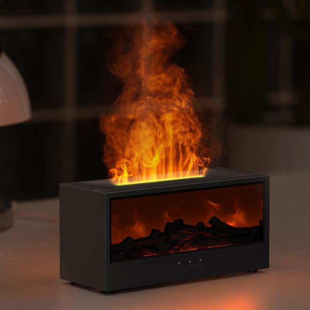 3D Flame Aromatherapy Humidifier with Remote Control - Cozy Fireplace Ambiance