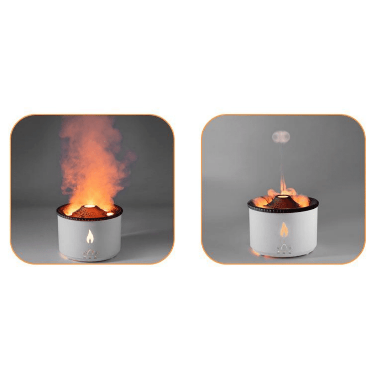 Volcano Humidifier with Dual-Color Ambiance and Aromatherapy - Your Gateway to Tranquility