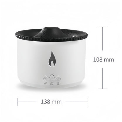 Volcano Humidifier with Dual-Color Ambiance and Aromatherapy - Your Gateway to Tranquility