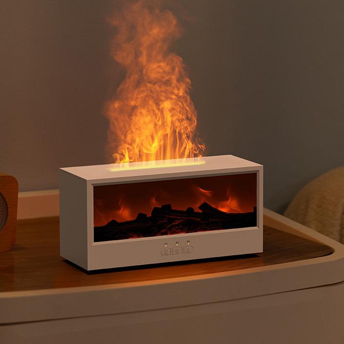 3D Flame Aromatherapy Humidifier with Remote Control - Cozy Fireplace Ambiance