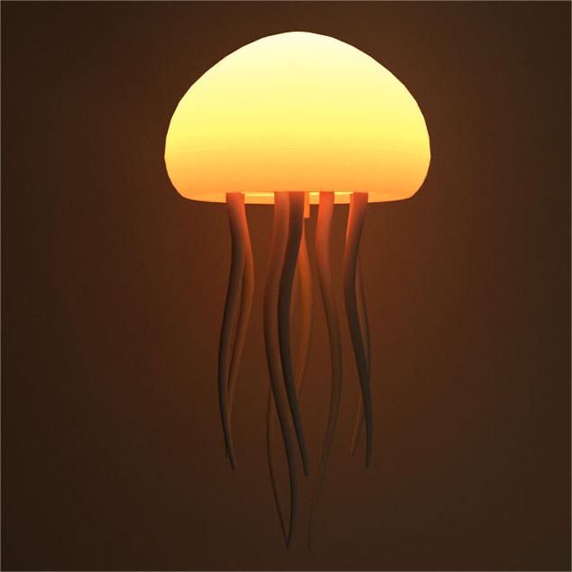 Jellyfish Sound-Control Night Lamp with Color-Changing LED - Mesmerizing Ambiance Light