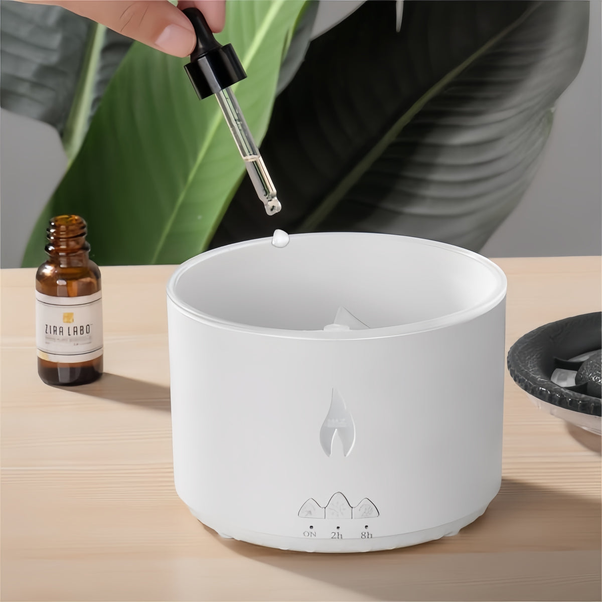 Volcano Humidifier with Dual-Color Ambiance and Aromatherapy - Your Gateway to Tranquility