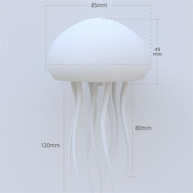 Jellyfish Sound-Control Night Lamp with Color-Changing LED - Mesmerizing Ambiance Light