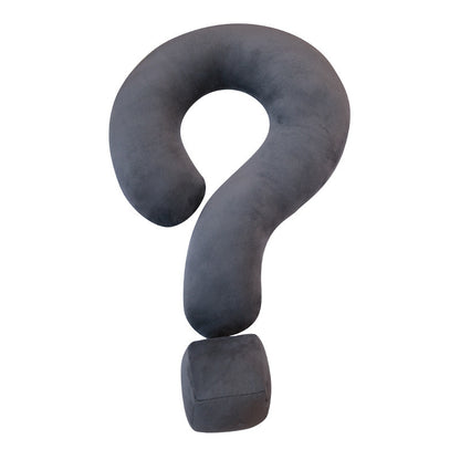 Question Mark Plush Neck Pillow — Creative Cushion for Neck, Shoulder & Back Support