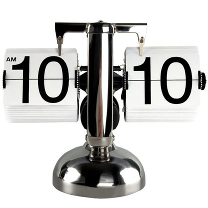 Add timeless style with the Retro Flip Clock. Quartz precision, stainless steel body, and smooth page-turning design. Perfect for home or office décor.