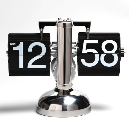 Add timeless style with the Retro Flip Clock. Quartz precision, stainless steel body, and smooth page-turning design. Perfect for home or office décor.