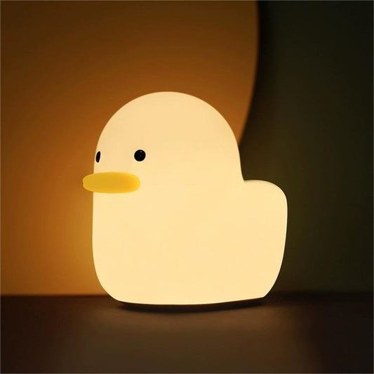 Duck Silicone Sleep Lamp with Pat Control - Soft Glowing Companion for Peaceful Sleep