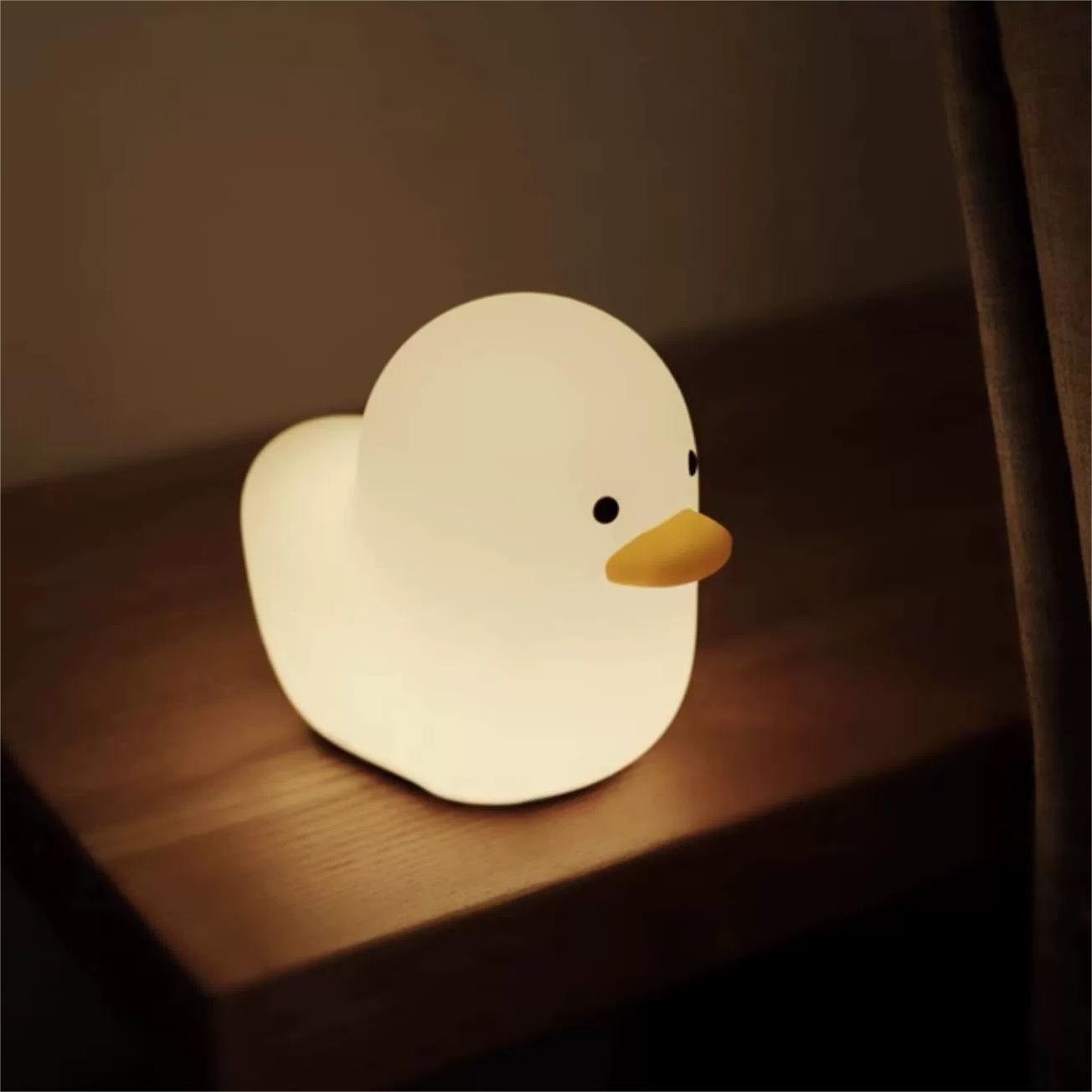 Duck Silicone Sleep Lamp with Pat Control - Soft Glowing Companion for Peaceful Sleep