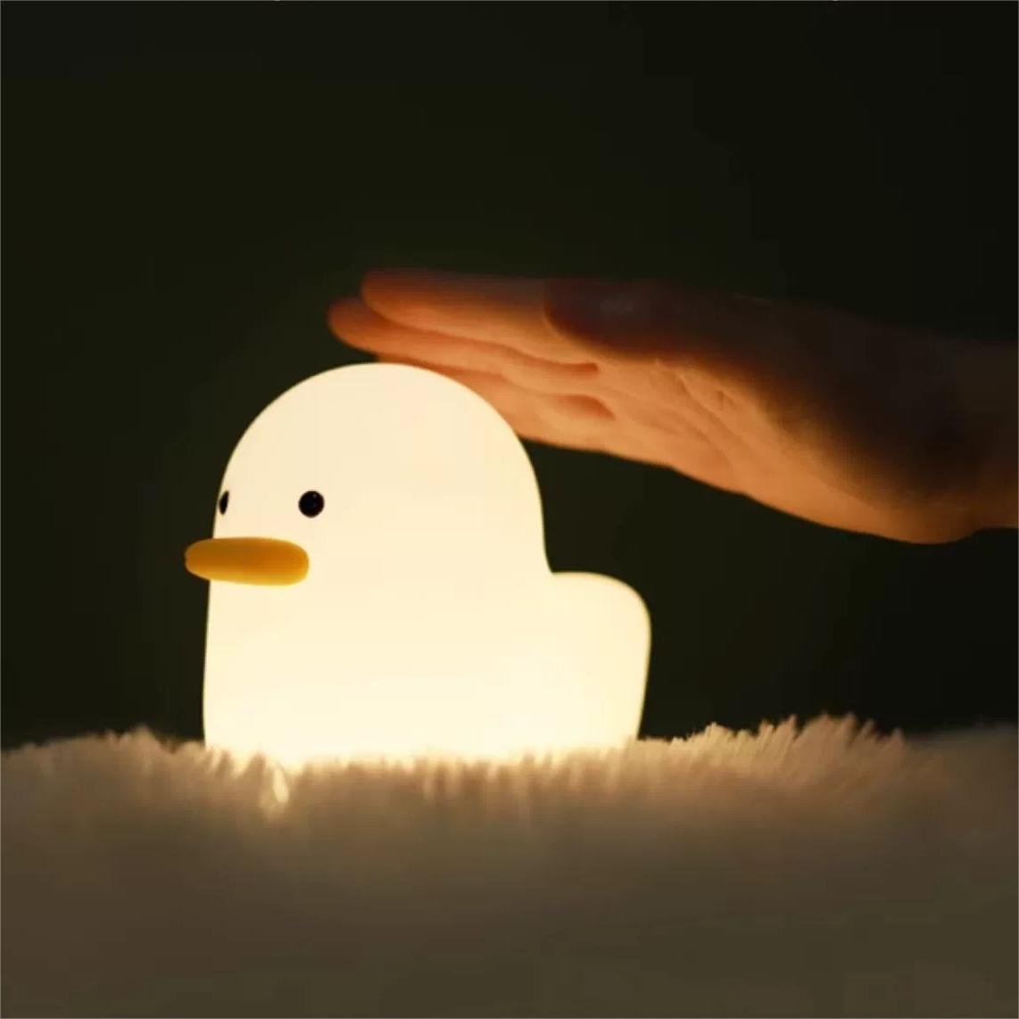 Duck Silicone Sleep Lamp with Pat Control - Soft Glowing Companion for Peaceful Sleep