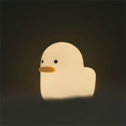 Duck Silicone Sleep Lamp with Pat Control - Soft Glowing Companion for Peaceful Sleep