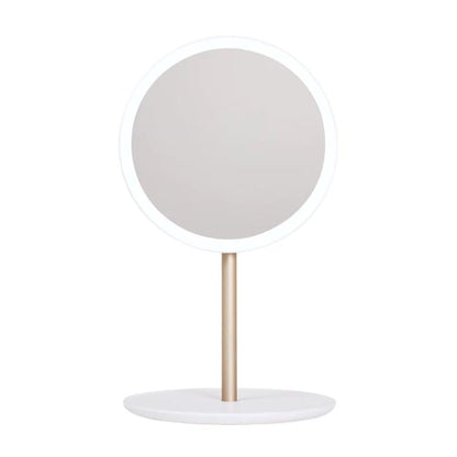 Foldable LED Vanity Mirror - Portable, Rechargeable, Travel-Friendly Makeup Mirror with Daylight Illumination