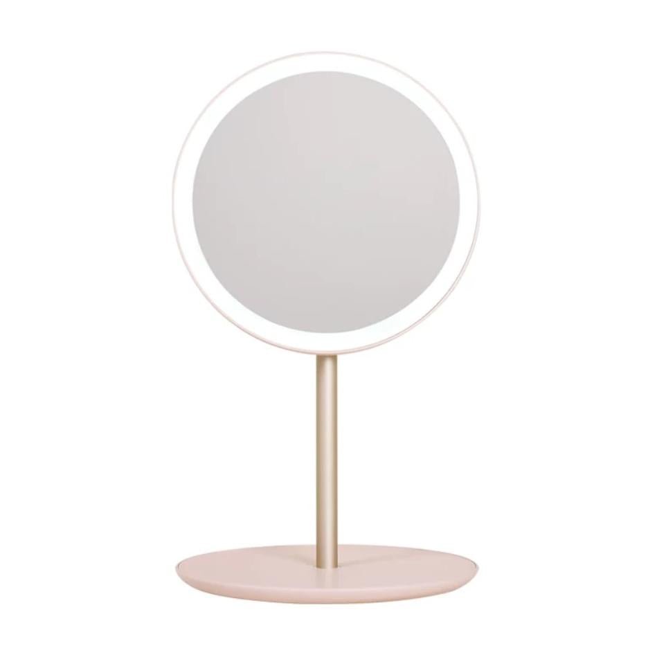 Foldable LED Vanity Mirror - Portable, Rechargeable, Travel-Friendly Makeup Mirror with Daylight Illumination